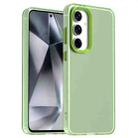 For Samsung Galaxy S24 FE 5G Candy PC Hybrid TPU Shockproof Phone Case(Green) - 1