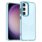 For Samsung Galaxy S23+ 5G Candy PC Hybrid TPU Shockproof Phone Case(Blue) - 1