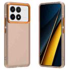 For Xiaomi Poco F6 Pro Candy PC Hybrid TPU Shockproof Phone Case(Orange) - 1