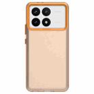 For Xiaomi Poco F6 Pro Candy PC Hybrid TPU Shockproof Phone Case(Orange) - 2