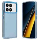 For Xiaomi Poco F6 Pro Candy PC Hybrid TPU Shockproof Phone Case(Blue) - 1