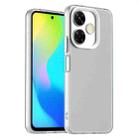 For Xiaomi Poco M6 4G Candy PC Hybrid TPU Shockproof Phone Case(White) - 1