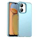 For Xiaomi Poco C65 Candy PC Hybrid TPU Shockproof Phone Case(Blue) - 1