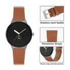 For Google Pixel Watch 3 45mm Round Tail Genuine Leather Watch Band(Brown) - 2