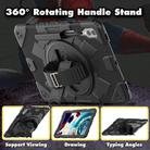 For Samsung Galaxy Tab S10+ / S9+ / S9 FE+ Spider Hand Grip Turntable Stand Tablet Case(Black) - 2