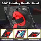 For Samsung Galaxy Tab S10+ / S9+ / S9 FE+ Spider Hand Grip Turntable Stand Tablet Case(Black Red) - 2