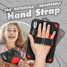 For Samsung Galaxy Tab S10+ / S9+ / S9 FE+ Spider Hand Grip Turntable Stand Tablet Case(Black Red) - 3