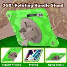 For Samsung Galaxy Tab S10+ / S9+ / S9 FE+ Spider Hand Grip Turntable Stand Tablet Case(Coffee Green) - 2