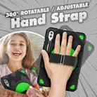 For Samsung Galaxy Tab S10+ / S9+ / S9 FE+ Spider Hand Grip Turntable Stand Tablet Case(Black Green) - 3