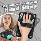 For Samsung Galaxy Tab S10+ / S9+ / S9 FE+ Spider Hand Grip Turntable Stand Tablet Case(Black Light Blue) - 3