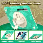 For Samsung Galaxy Tab S10+ / S9+ / S9 FE+ Spider Hand Grip Turntable Stand Tablet Case(Cyan Gold) - 2