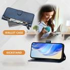 For ZTE Nubia S 5G A403ZT Multi-Card Slots Zipper Wallet Leather Phone Case(Blue) - 3