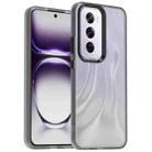 For OPPO Reno12 Global Candy PC Hybrid TPU Shockproof Phone Case(Black) - 1