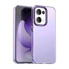 For OPPO Reno13 5G Global Candy PC Hybrid TPU Shockproof Phone Case(Purple) - 1