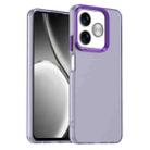 For Realme C61 Candy PC Hybrid TPU Shockproof Phone Case(Purple) - 1