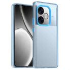 For Realme GT 6 Global Candy PC Hybrid TPU Shockproof Phone Case(Blue) - 1