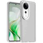 For vivo S19 Pro Candy PC Hybrid TPU Shockproof Phone Case(White) - 1