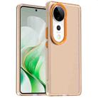 For vivo V40 5G Candy PC Hybrid TPU Shockproof Phone Case(Orange) - 1