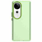For vivo V40 5G Candy PC Hybrid TPU Shockproof Phone Case(Green) - 2