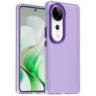 For vivo V40 5G Candy PC Hybrid TPU Shockproof Phone Case(Purple) - 1