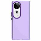 For vivo V40 5G Candy PC Hybrid TPU Shockproof Phone Case(Purple) - 2