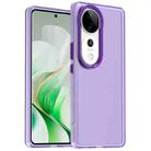 For vivo S19 Candy PC Hybrid TPU Shockproof Phone Case(Purple) - 1