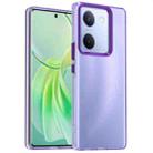 For vivo Y200 Pro Candy PC Hybrid TPU Shockproof Phone Case(Purple) - 1