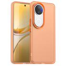 For vivo V50 Candy PC Hybrid TPU Shockproof Phone Case(Orange) - 1