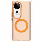 For vivo V40 5G Candy Magsafe PC Hybrid TPU Phone Case(Orange) - 2