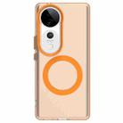 For vivo V40 Pro 5G Candy Magsafe PC Hybrid TPU Phone Case(Orange) - 2