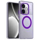 For Realme GT 6T Candy Magsafe PC Hybrid TPU Phone Case(Purple) - 1