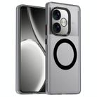 For Realme GT Neo6 SE Candy Magsafe PC Hybrid TPU Phone Case(Black) - 1