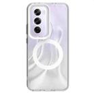 For OPPO Reno12 Pro Global Candy Magsafe PC Hybrid TPU Phone Case(White) - 2