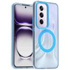 For OPPO Reno12 Pro Global Candy Magsafe PC Hybrid TPU Phone Case(Blue) - 1