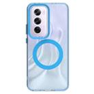 For OPPO Reno12 Global Candy Magsafe PC Hybrid TPU Phone Case(Blue) - 2