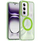 For OPPO Reno12 Global Candy Magsafe PC Hybrid TPU Phone Case(Green) - 1