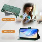 For Realme 14 Pro Multi-Card Slots Zipper Wallet Leather Phone Case(Green) - 3