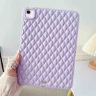 For iPad Air 11 2024 Diamond Lattice TPU Tablet Case(Purple) - 1