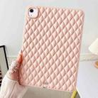 For iPad Air 11 2024 Diamond Lattice TPU Tablet Case(Pink) - 1