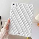 For iPad Air 11 2024 Diamond Lattice TPU Tablet Case(White) - 1