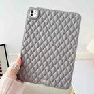 For iPad Pro 11 2024 Diamond Lattice TPU Tablet Case(Grey) - 1