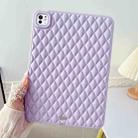 For iPad Pro 11 2024 Diamond Lattice TPU Tablet Case(Purple) - 1