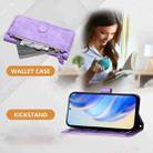 For Xiaomi Poco X6 Pro / Redmi K70E Multi-Card Slots Zipper Wallet Leather Phone Case(Purple) - 3