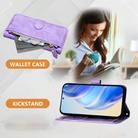 For Xiaomi Poco M7 Pro 5G / Redmi Note 14 5G Multi-Card Slots Zipper Wallet Leather Phone Case(Purple) - 3