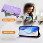 For Xiaomi Poco X7 Pro / Redmi Turbo 4 Multi-Card Slots Zipper Wallet Leather Phone Case(Purple) - 3