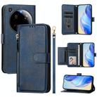 For Xiaomi 15 Ultra Multi-Card Slots Zipper Wallet Leather Phone Case(Blue) - 1