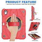 For iPad 2025 / 2022 Bat Hand Grip Turntable Stand Tablet Case(Red Black) - 2