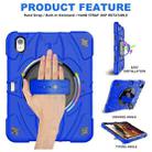 For iPad 10th Gen 10.9 2022 Bat Hand Grip Turntable Stand Tablet Case(Blue Black) - 2