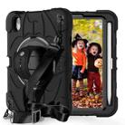 For iPad mini 6 / mini 2024 Bat Hand Grip Turntable Stand Tablet Case(Black) - 1
