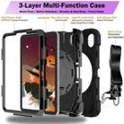 For iPad mini 6 / mini 2024 Bat Hand Grip Turntable Stand Tablet Case(Black) - 3